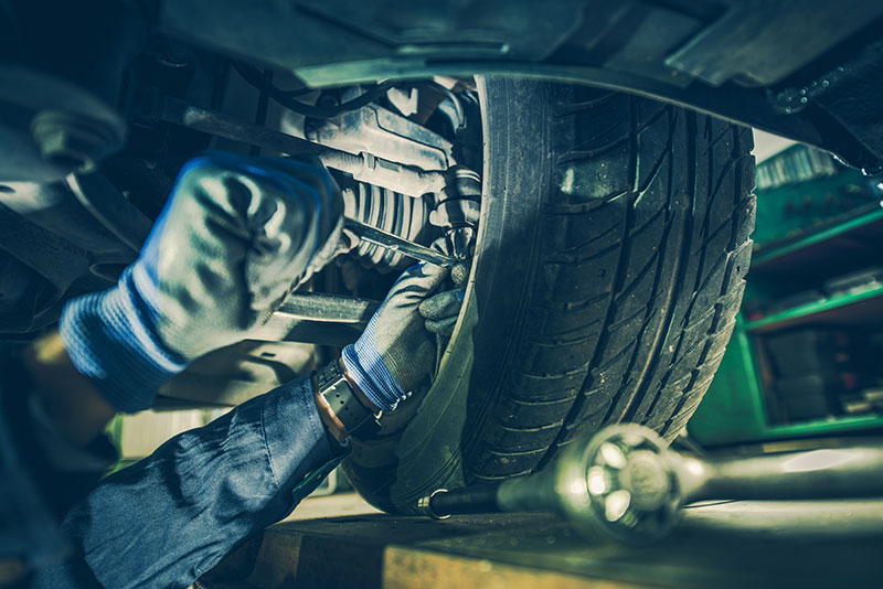 Suspension component inspection and repair